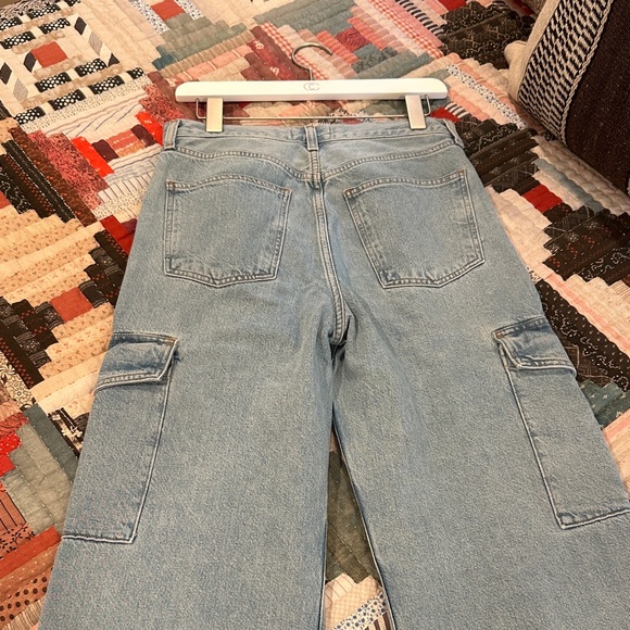 Agolde Denim Cargo Wide-Leg Jeans - Picture 4 of 7